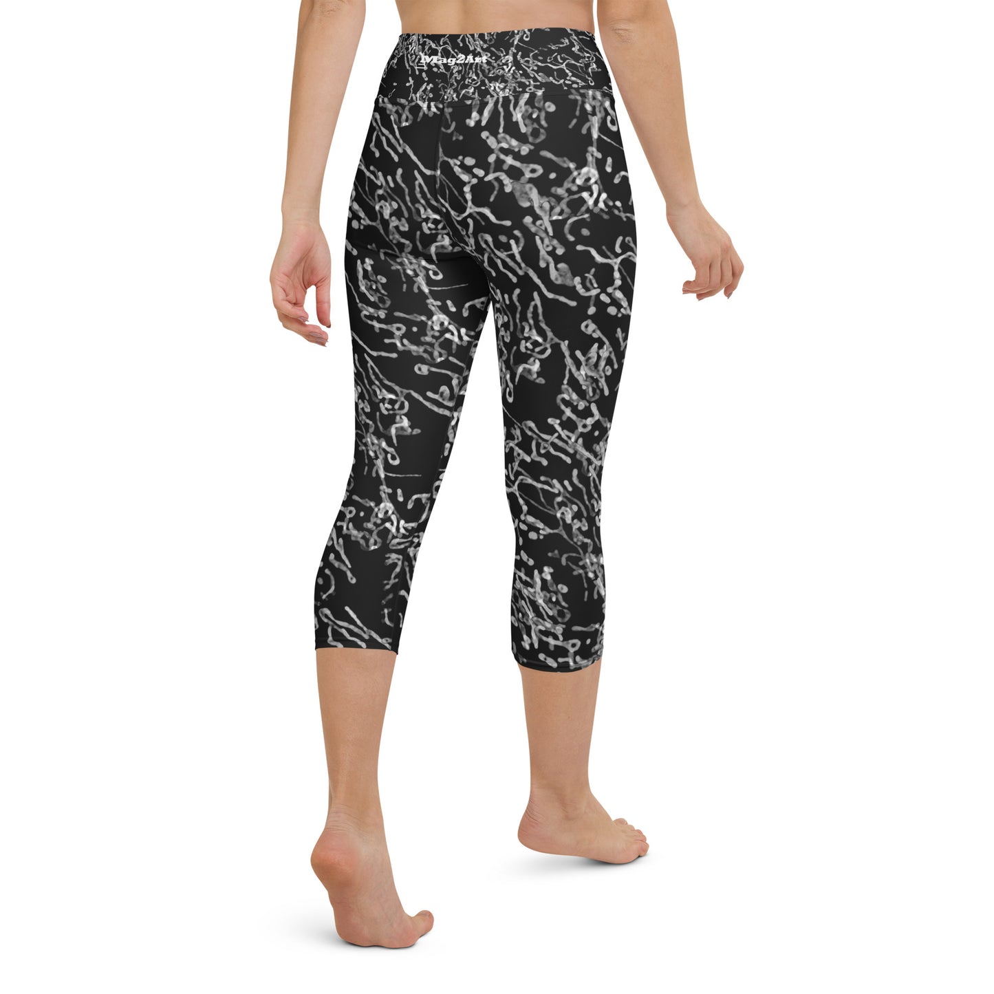 Mitochondria Yoga Capri Leggings – Biological Art and Fashion by